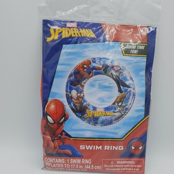 Marvel Spiderman Spidergirl Inflatable Swim Ring Floaties Up To 3+ Superhero - Picture 1 of 4